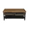 International Concepts Rectangle Vista Coffee Table, 48 in W, 28 in L, 20 in H, Wood, Hickory/Washed Coal OT45-15C - alternate 10